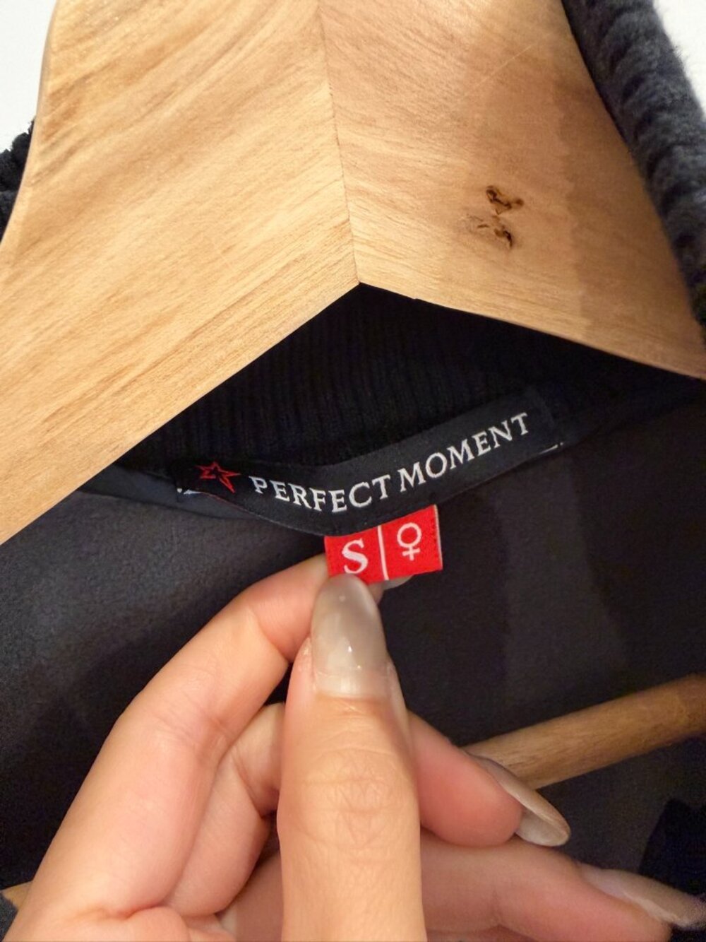 Perfect Moment Belted Star Detail Ski Suit Black White Size S